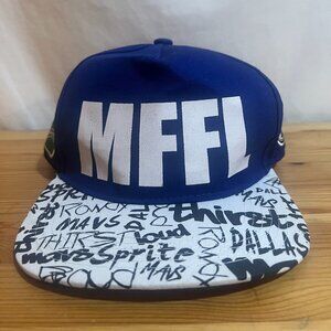 Dallas Mavericks Men’s Hat Cap Maverick Fan For Life MFFL Snapback Blue Hat NBA